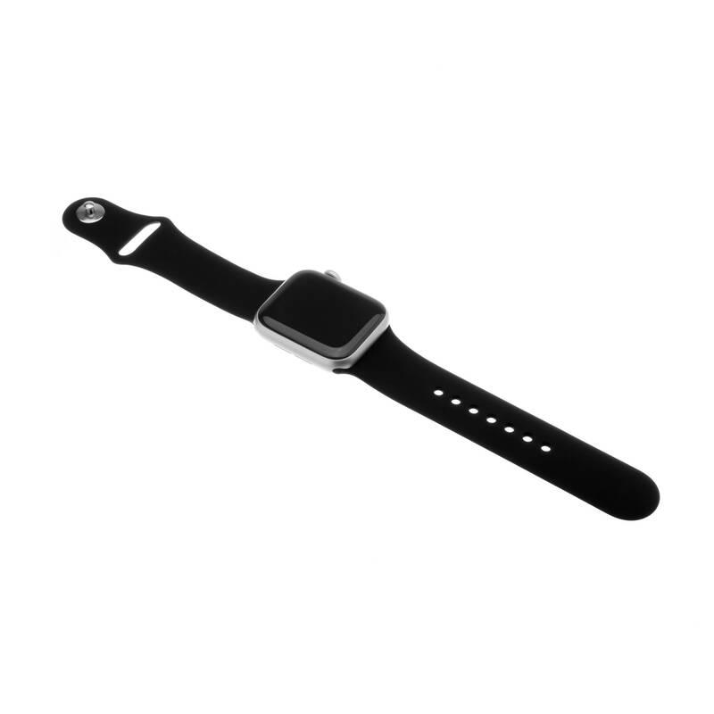 Řemínek FIXED Silicone Strap na Apple Watch 42 mm 44 mm černý