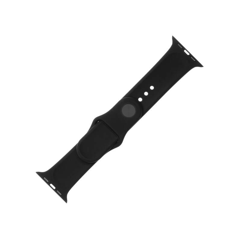 Řemínek FIXED Silicone Strap na Apple Watch 42 mm 44 mm černý