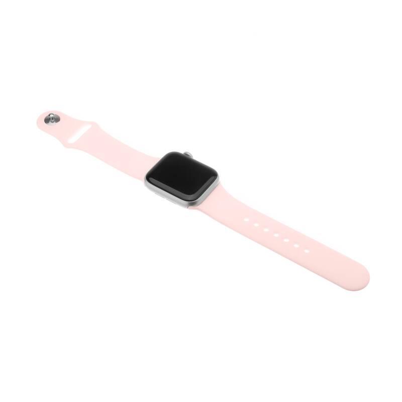 Řemínek FIXED Silicone Strap na Apple Watch 42 mm 44 mm růžový