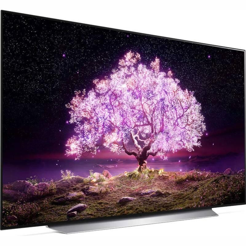 Televize LG OLED77C12 stříbrná bílá