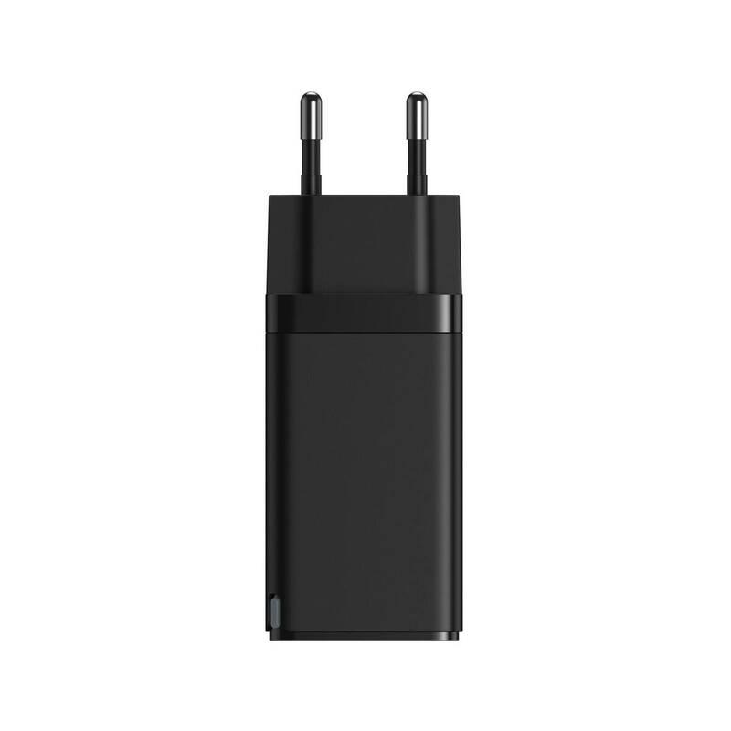 Nabíječka do sítě Baseus GaN2 Pro Quick Charger, 2x USB-C, 1x USB, QC 4 , 65W USB-C kabel 1m černá