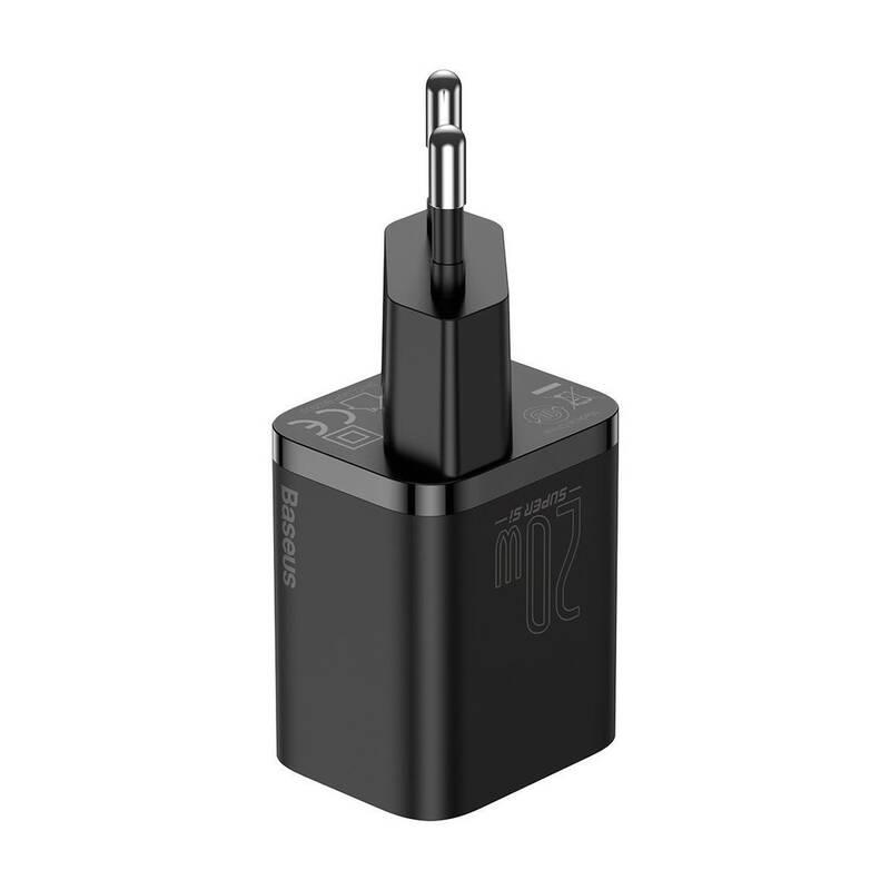 Nabíječka do sítě Baseus Super Si Quick Charger, 20W USB-C Lightning kabel 1m černá