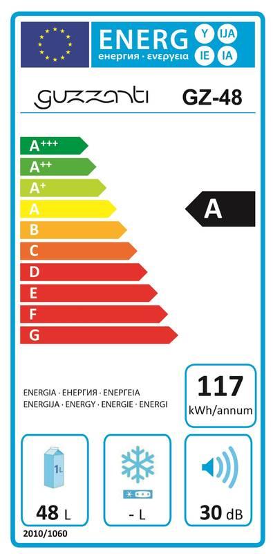 Chladnička Guzzanti GZ 48G bílá, Chladnička, Guzzanti, GZ, 48G, bílá