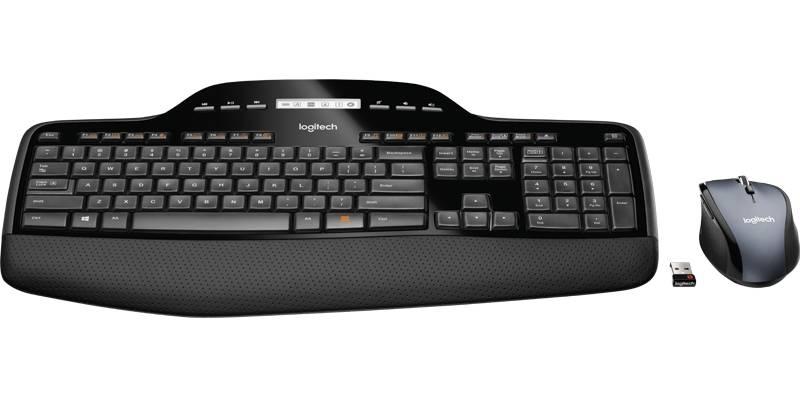 Klávesnice s myší Logitech Wireless Desktop MK710, US, USB Unifying černá, Klávesnice, s, myší, Logitech, Wireless, Desktop, MK710, US, USB, Unifying, černá