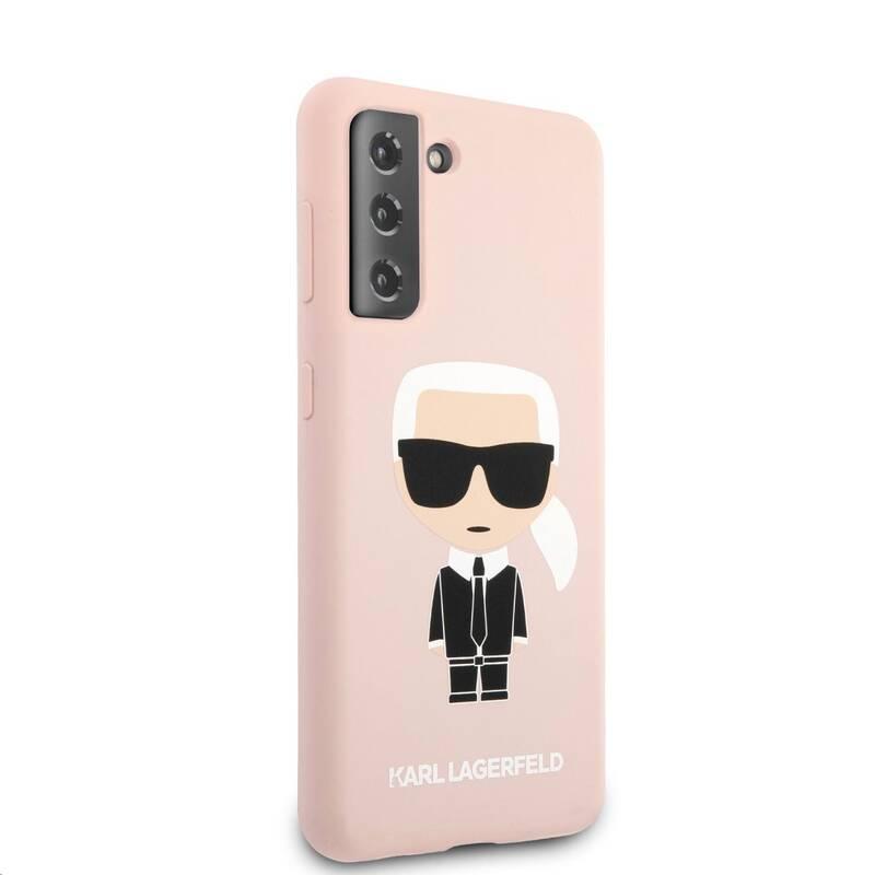 Kryt na mobil Karl Lagerfeld Iconic Full Body na Samsung Galaxy S21 5G růžový