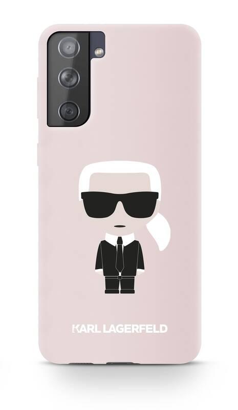 Kryt na mobil Karl Lagerfeld Iconic Full Body na Samsung Galaxy S21 5G růžový