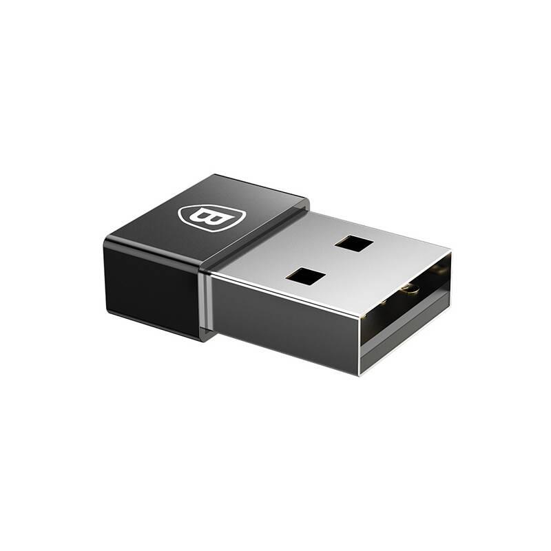 Redukce Baseus USB USB-C černá, Redukce, Baseus, USB, USB-C, černá