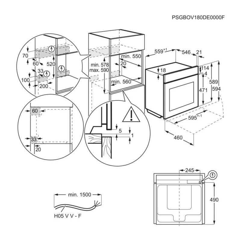 Trouba Electrolux 800 PRO EOB8S39WX nerez