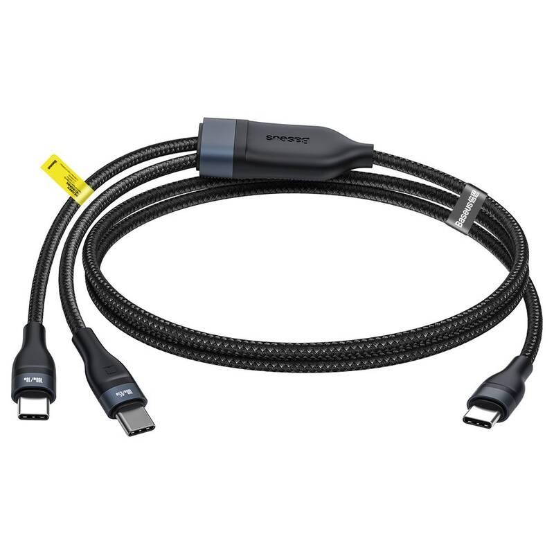 Kabel Baseus Flash Series USB-C USB-C USB-C 100W 1,5m černý, Kabel, Baseus, Flash, Series, USB-C, USB-C, USB-C, 100W, 1,5m, černý