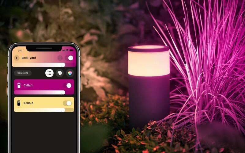 Venkovní svítidlo Philips Hue Calla White and Color Ambiance černé