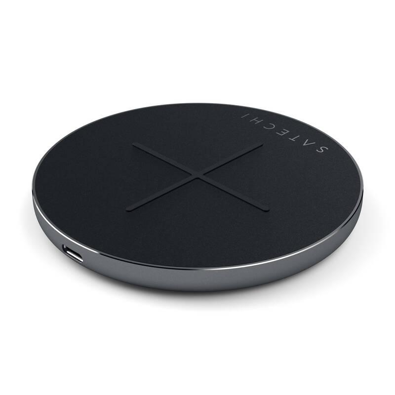 Bezdrátová nabíječka Satechi Aluminum USB-C Fast Wireless Charger V2 šedá, Bezdrátová, nabíječka, Satechi, Aluminum, USB-C, Fast, Wireless, Charger, V2, šedá