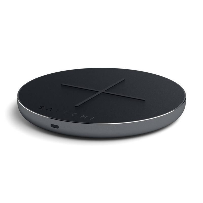 Bezdrátová nabíječka Satechi Aluminum USB-C Fast Wireless Charger V2 šedá, Bezdrátová, nabíječka, Satechi, Aluminum, USB-C, Fast, Wireless, Charger, V2, šedá