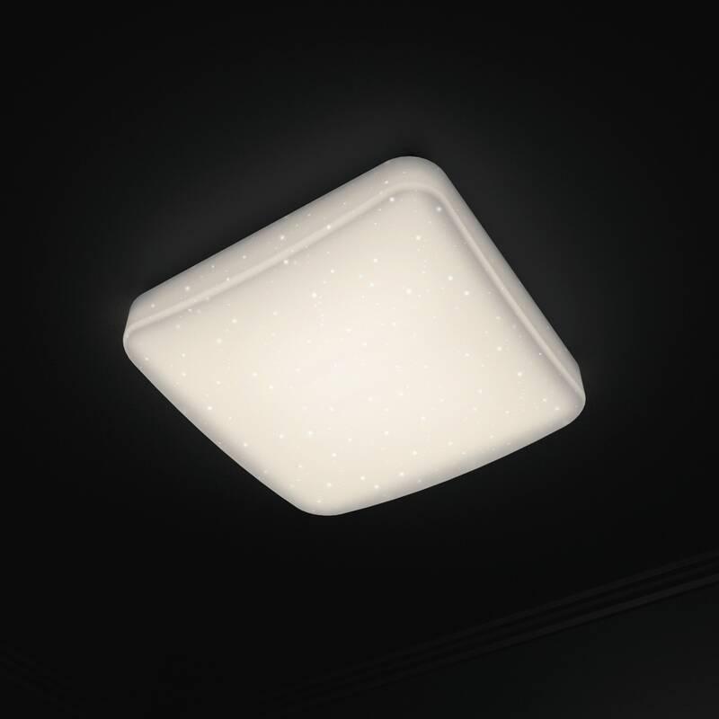 Stropní svítidlo Hama SMART WiFi, třpytivý efekt, čtvercové, 27 cm