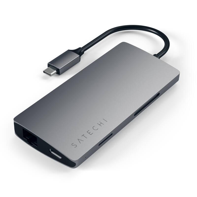 USB Hub Satechi USB-C Multi-Port Adapter šedá, USB, Hub, Satechi, USB-C, Multi-Port, Adapter, šedá