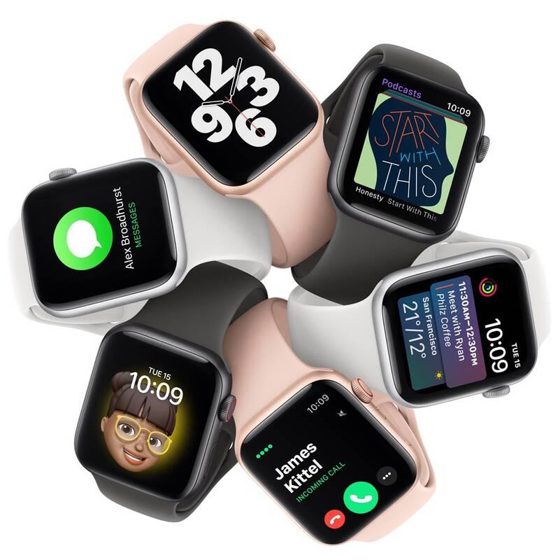 Chytré hodinky Apple Watch SE GPS Cellular, 40mm pouzdro z vesmírně šedého hliníku - černý sportovní náramek, Chytré, hodinky, Apple, Watch, SE, GPS, Cellular, 40mm, pouzdro, z, vesmírně, šedého, hliníku, černý, sportovní, náramek
