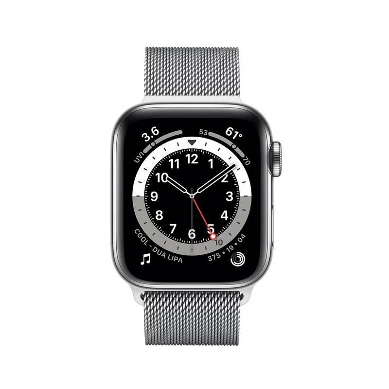 Chytré hodinky Apple Watch Series 6 GPS Cellular, 40mm stříbrné pouzdro z nerezové oceli - stříbrný milánský tah, Chytré, hodinky, Apple, Watch, Series, 6, GPS, Cellular, 40mm, stříbrné, pouzdro, z, nerezové, oceli, stříbrný, milánský, tah