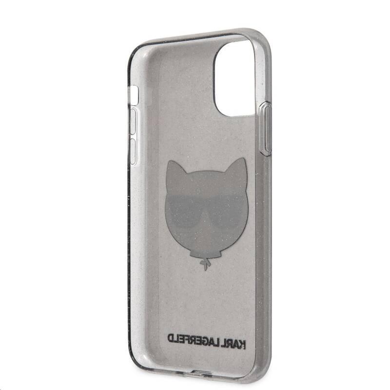 Kryt na mobil Karl Lagerfeld Choupette Head Glitter na Apple iPhone 11 černý, Kryt, na, mobil, Karl, Lagerfeld, Choupette, Head, Glitter, na, Apple, iPhone, 11, černý