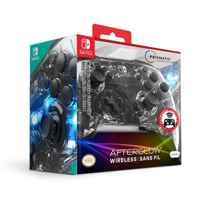 Gamepad PDP Afterglow Wireless Deluxe pro Nintendo Switch průhledný, Gamepad, PDP, Afterglow, Wireless, Deluxe, pro, Nintendo, Switch, průhledný