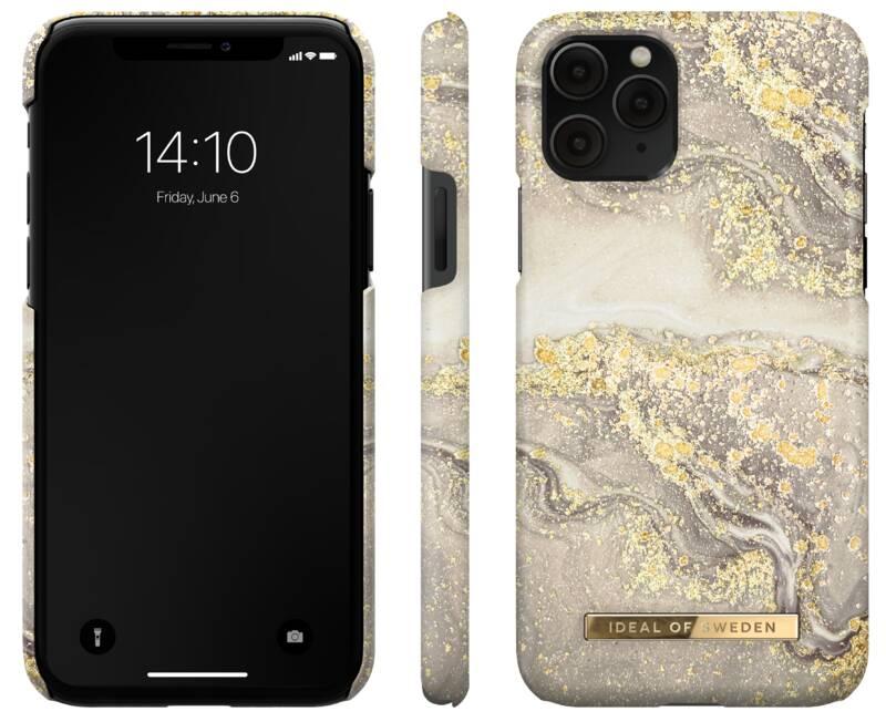 Kryt na mobil iDeal Of Sweden Fashion na Apple iPhone 11 Pro Xs X - Sparle Greige Marble