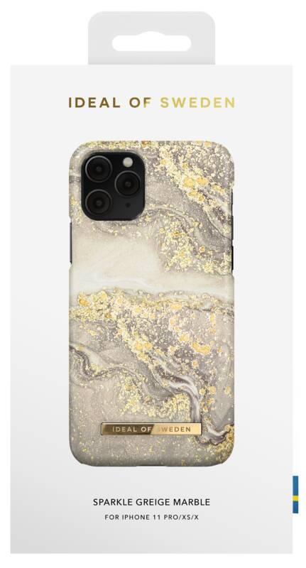 Kryt na mobil iDeal Of Sweden Fashion na Apple iPhone 11 Pro Xs X - Sparle Greige Marble