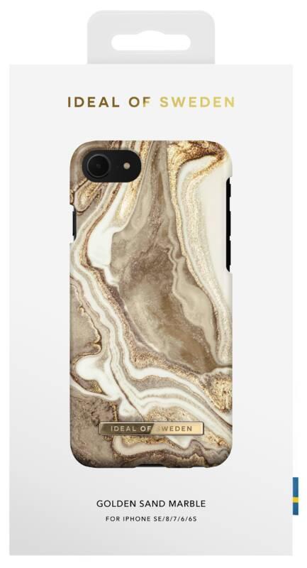 Kryt na mobil iDeal Of Sweden Fashion na Apple iPhone 8 7 6 6s SE - Golden Sand Marble