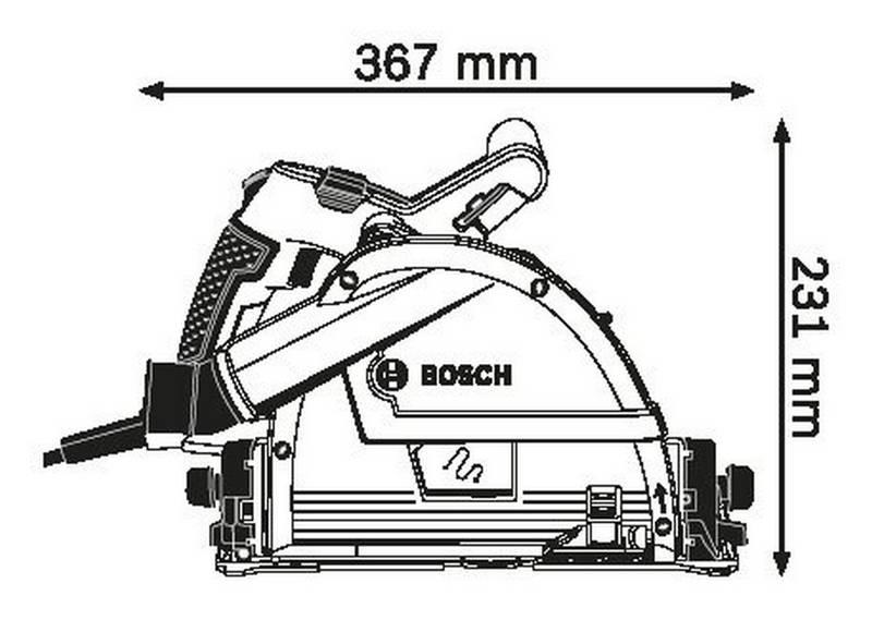 Okružní pila Bosch GKT 55 GCE FSN1600, Okružní, pila, Bosch, GKT, 55, GCE, FSN1600