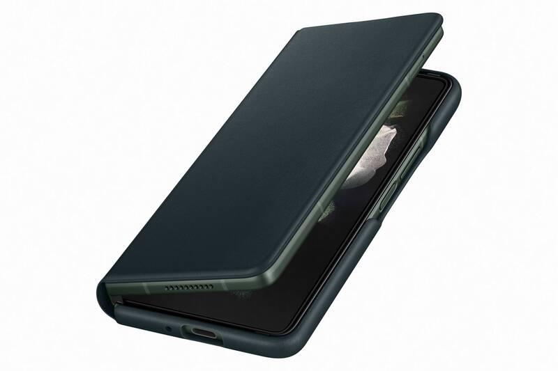 Pouzdro na mobil flipové Samsung Leather Flip Cover Galaxy Z Fold3 zelené, Pouzdro, na, mobil, flipové, Samsung, Leather, Flip, Cover, Galaxy, Z, Fold3, zelené