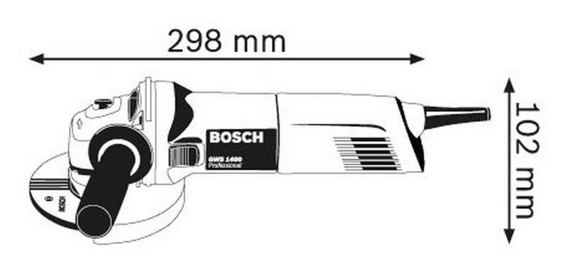 Úhlová bruska Bosch GWS 1400, 0601824800, Úhlová, bruska, Bosch, GWS, 1400, 0601824800