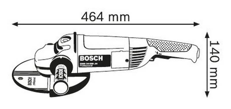 Úhlová bruska Bosch GWS 24-230 JH, 0601884M03