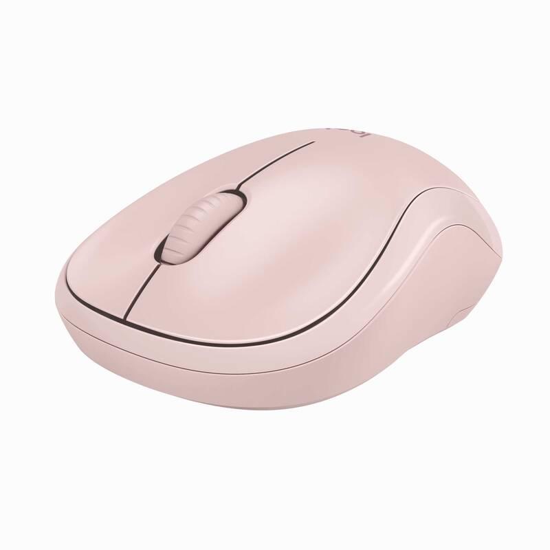 Myš Logitech Wireless Mouse M220 Silent růžová