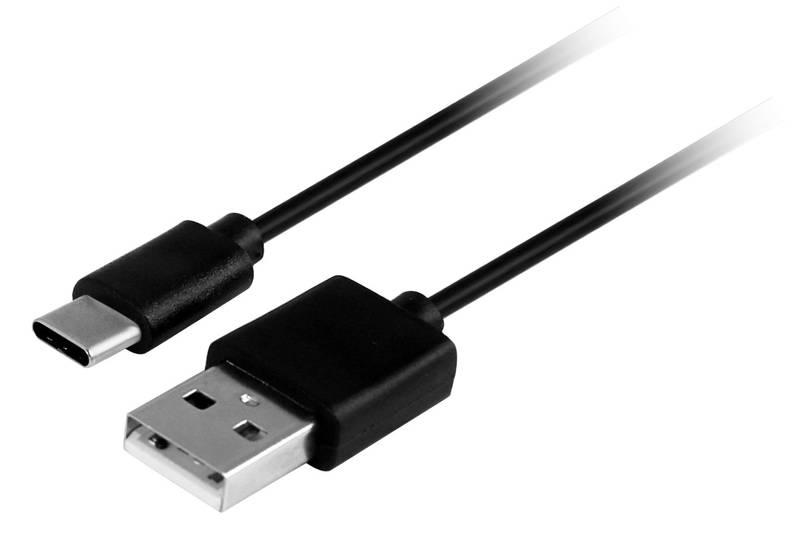 Nabíječka do sítě GoGEN ACH 205 C, 2x USB 2A USB-C kabel 1m černá