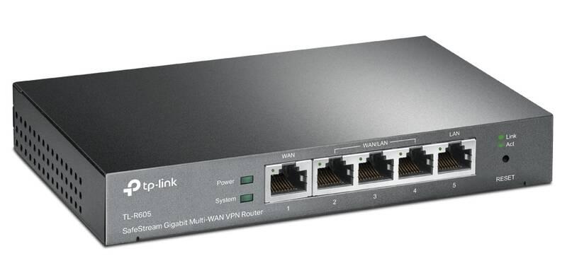 Router TP-Link TL-R605 VPN Omada SDN šedý, Router, TP-Link, TL-R605, VPN, Omada, SDN, šedý