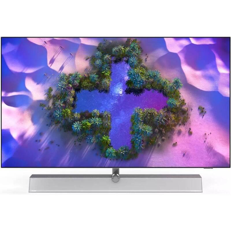 Televize Philips 55OLED936 stříbrná, Televize, Philips, 55OLED936, stříbrná