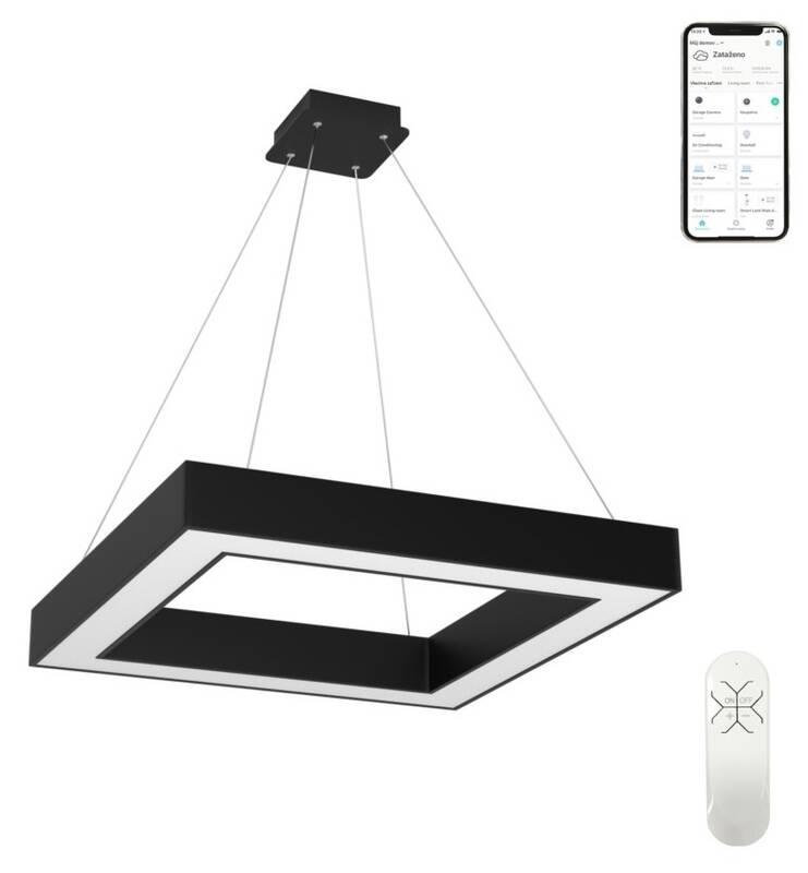 Závěsné svítidlo IMMAX NEO CANTO SMART 80x80cm 60W Zigbee 3.0 černé