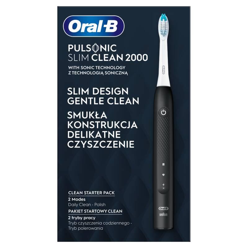 Zubní kartáček Oral-B Pulsonic SLIM CLEAN 2000 Black, Zubní, kartáček, Oral-B, Pulsonic, SLIM, CLEAN, 2000, Black