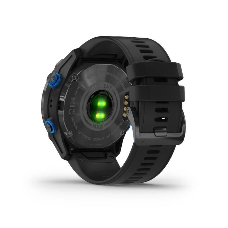 GPS hodinky Garmin Descent Mk2i - Titanium Carbon Grey DLC, černý řemínek
