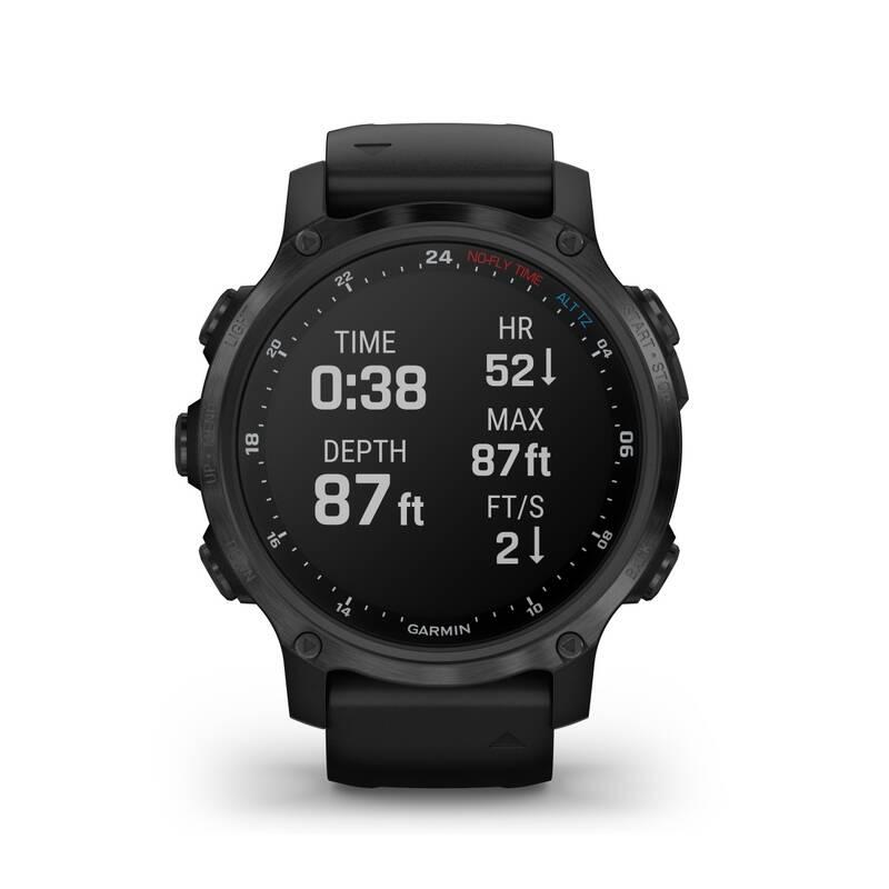 GPS hodinky Garmin Descent Mk2S - Sapphire Carbon Grey DLC Silicone Black Band, GPS, hodinky, Garmin, Descent, Mk2S, Sapphire, Carbon, Grey, DLC, Silicone, Black, Band