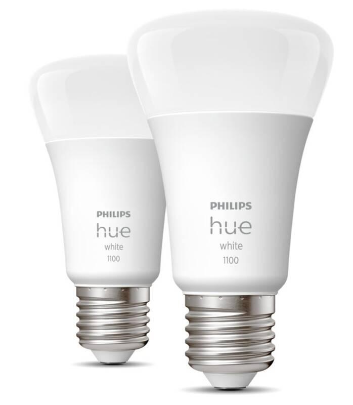 Žárovka LED Philips Hue Bluetooth, 9,5W, E27, White, 2ks