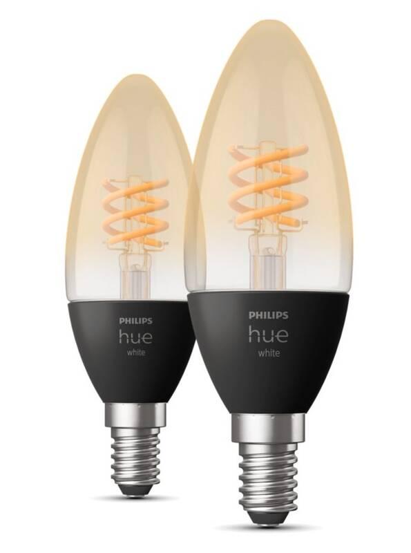 Žárovka LED Philips Hue Bluetooth, filament, 4,5W, E14, White, 2ks, Žárovka, LED, Philips, Hue, Bluetooth, filament, 4,5W, E14, White, 2ks