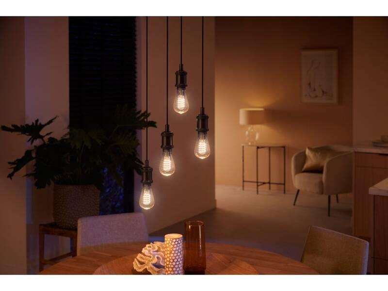 Žárovka LED Philips Hue Bluetooth, filament ST64, 7W, E27, White Ambiance