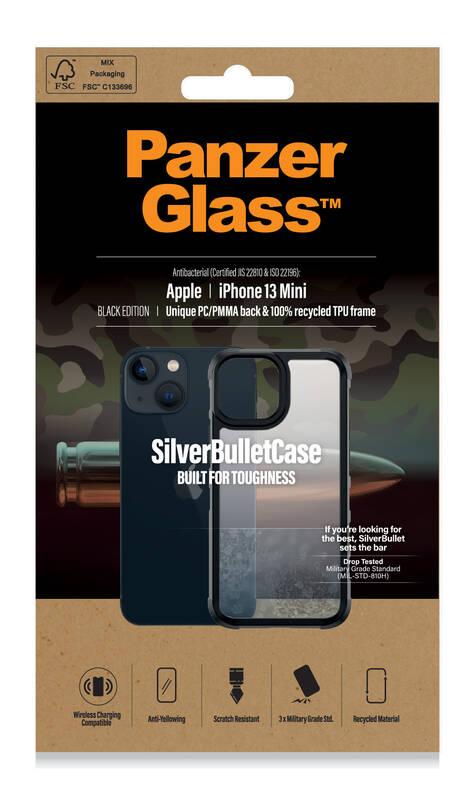 Kryt na mobil PanzerGlass SilverBulletCase na Apple iPhone 13 mini černý průhledný