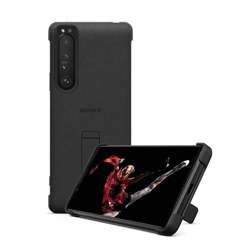 Kryt na mobil Sony Xperia 1 III Stand Cover černý