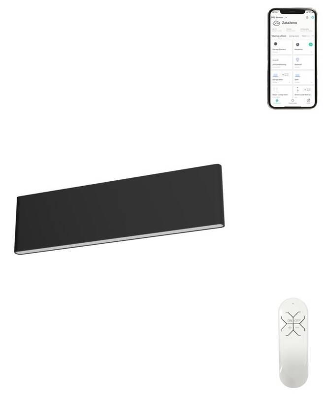 Nástěnné svítidlo IMMAX NEO LISTON SMART 29cm 8W Zigbee 3.0 černé