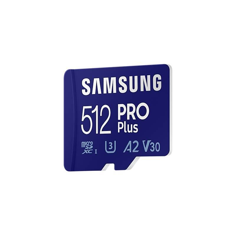 Paměťová karta Samsung Micro SDXC PRO 512GB UHS-I U3 SD adaptér, Paměťová, karta, Samsung, Micro, SDXC, PRO, 512GB, UHS-I, U3, SD, adaptér