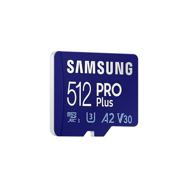 Paměťová karta Samsung Micro SDXC PRO 512GB UHS-I U3 SD adaptér, Paměťová, karta, Samsung, Micro, SDXC, PRO, 512GB, UHS-I, U3, SD, adaptér