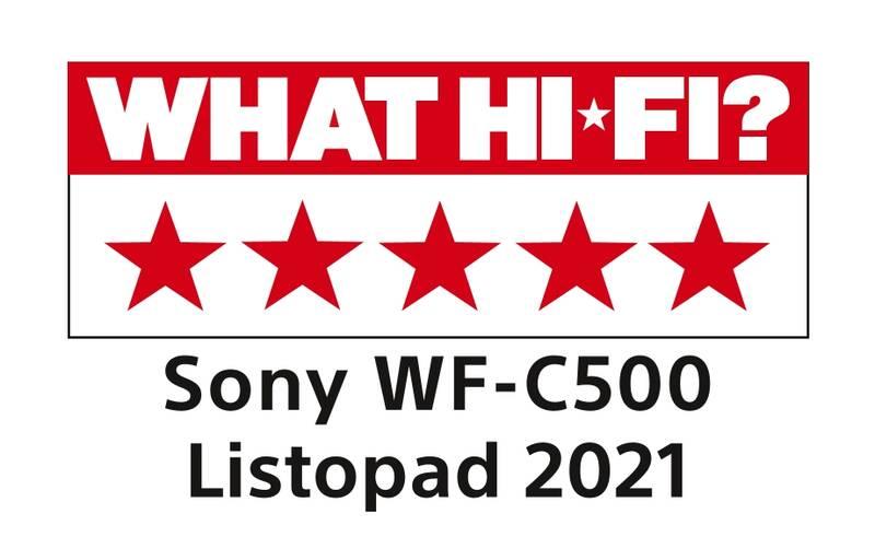 Sluchátka Sony WF-C500 černá, Sluchátka, Sony, WF-C500, černá