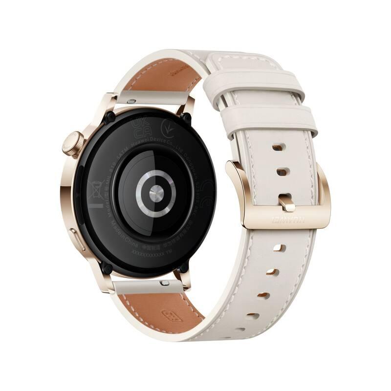 Chytré hodinky Huawei Watch GT 3 42mm - Light Gold White Leather Strap, Chytré, hodinky, Huawei, Watch, GT, 3, 42mm, Light, Gold, White, Leather, Strap