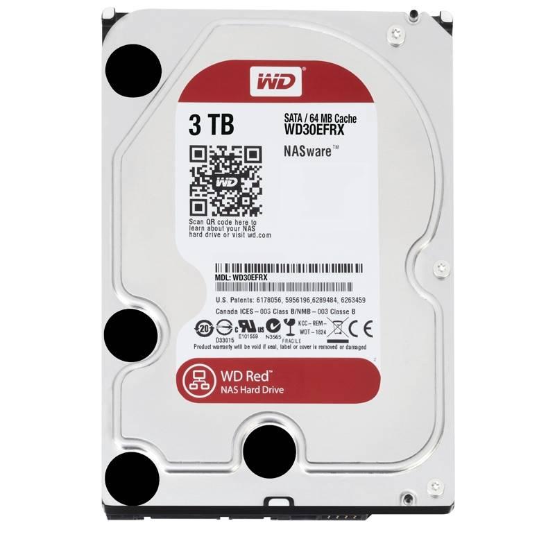 Pevný disk 3,5" Western Digital RED 3TB, SATA III, IntelliPower, 64MB cache