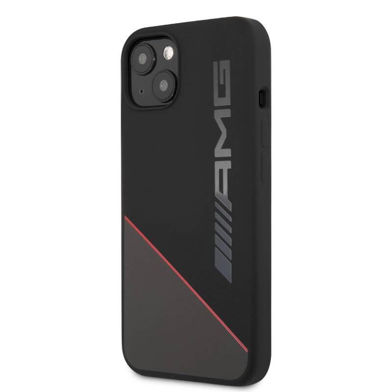 Kryt na mobil AMG Liquid Silicone na Apple iPhone 13 černý červený