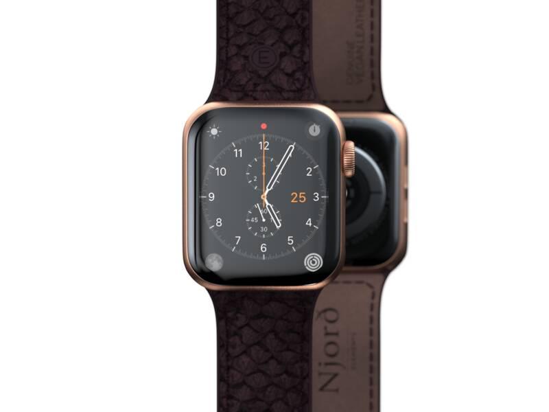 Řemínek Njord Eldur na Apple Watch 38 40 41mm fialový